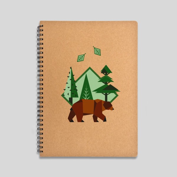 Carnet de notes Ours brun Carnet de notes Ours brun