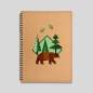 Carnet de notes Ours brun Carnet de notes Ours brun